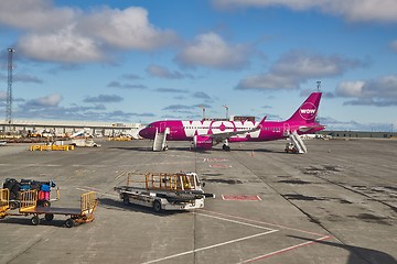 Image showing Airliner of WOW Air