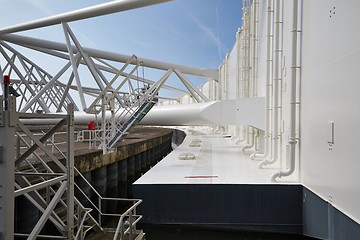 Image showing Structure of a movable flood barrier gate