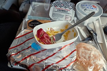 Image showing Airline food consumed
