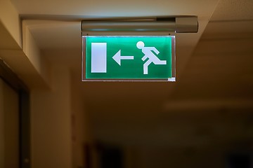 Image showing Emergency Exit Sign