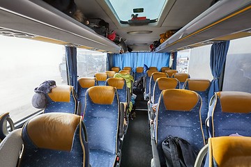 Image showing Bus interior seats