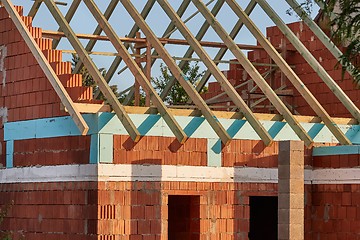 Image showing Brick House Construction