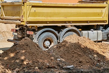 Image showing Truck at construction site