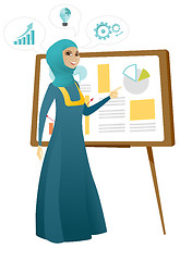 Image showing Business woman giving business presentation.