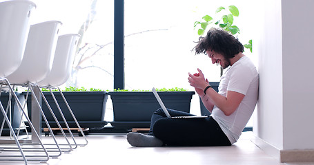 Image showing man enjoying relaxing lifestyle