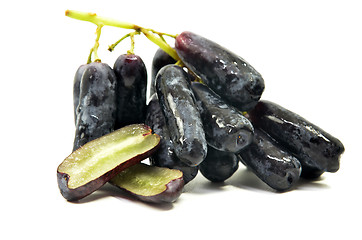 Image showing Sweet black sapphire grapes