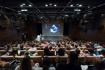 Image showing Medical expert giving a talk on diagnostics in medicine on 12th Winfocus world congress on 8th of September, 2016 in Ljubljana, Slovenia.