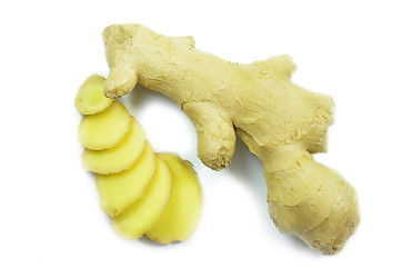Image showing Fresh ginger isolate