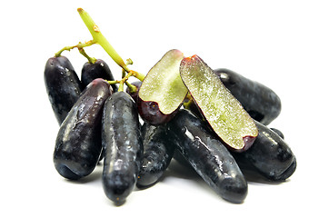 Image showing Sweet black sapphire grapes