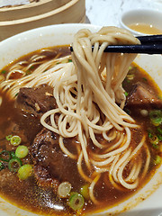 Image showing Beef noodle in Chinese style