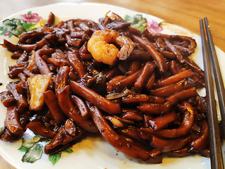 Image showing Hokkien Mee noodles in Malaysia style