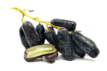 Image showing Sweet black sapphire grapes