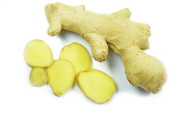 Image showing Fresh ginger isolate