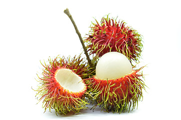 Image showing Ripe rambutan isolated