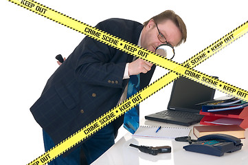 Image showing CSI crime scene investigator