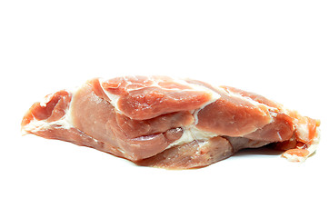 Image showing Sliced of raw pork