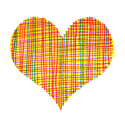 Image showing Abstract colorful heart 