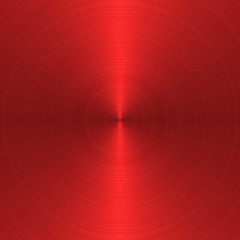 Image showing Red metal texture with concentric circular pattern