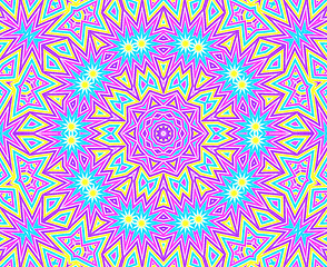 Image showing Background with bright colorful concentric pattern