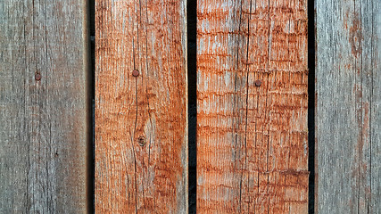 Image showing Vintage texture of old wooden fence