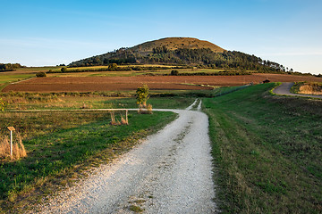 Image showing The famous hill Ipf near town Bopfingen