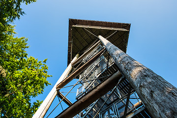 Image showing Famous tower Aalbaeumle near Aalen