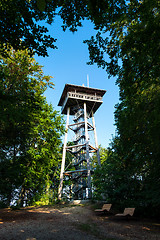 Image showing Famous tower Aalbaeumle near Aalen