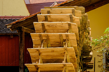 Image showing Mill wheel in Noerdlingen