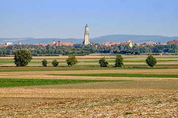 Image showing View to the town Noerdlingen