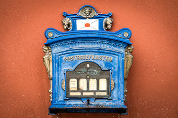 Image showing Historic letterbox in Noerdlingen