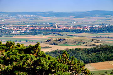 Image showing View to the town Noerdlingen