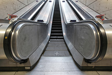 Image showing Underground Escalator