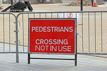 Image showing Crossing Not in Use