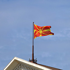 Image showing Macedonia Flag