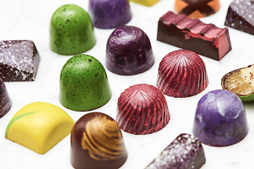 Image showing Assorted chocolate candies