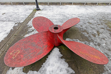 Image showing Red Propeller