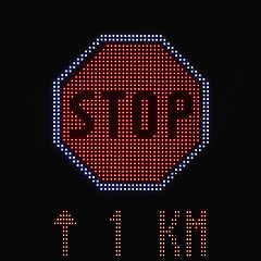 Image showing Stop Led Sign