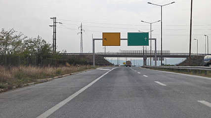 Image showing Above Highway Sign