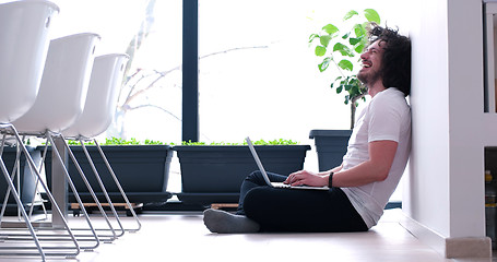 Image showing man enjoying relaxing lifestyle