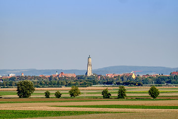 Image showing View to the town Noerdlingen