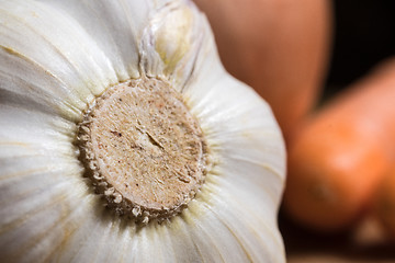 Image showing closeup of fresh garlic