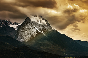 Image showing Mountains of Garmisch-Partenkirchen in autumn