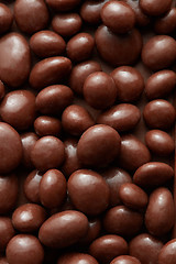 Image showing background of chocolate sweets.