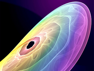 Image showing Wavy glowing colors