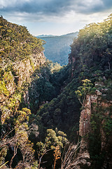 Image showing Views through the mountain gorge