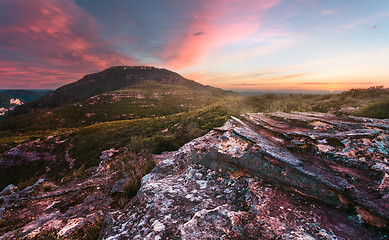 Image showing Sunrise Mount Hay Blue Mountains