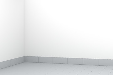 Image showing Empty room with tiled floor