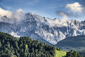 Image showing Mountains of Garmisch-Partenkirchen in autumn