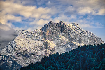Image showing Mountains of Garmisch-Partenkirchen in autumn