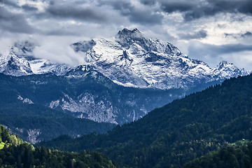 Image showing Mountains of Garmisch-Partenkirchen in autumn